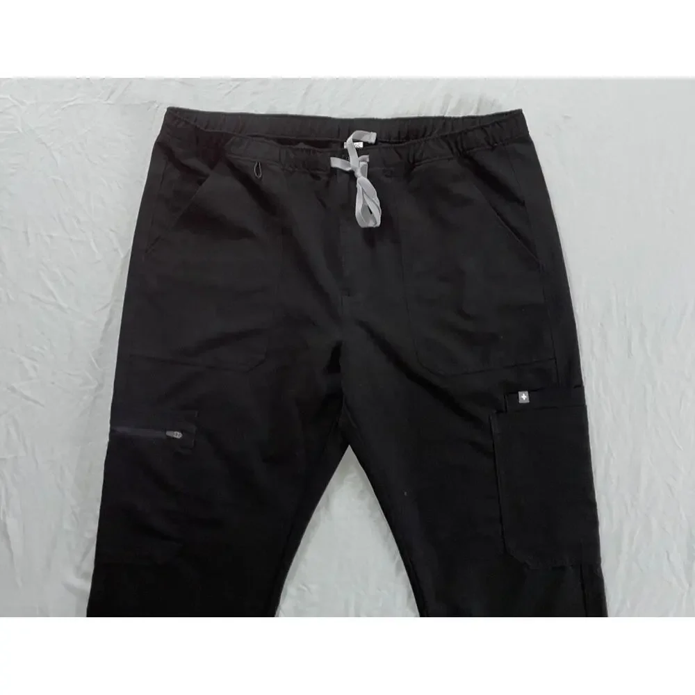 FIGs Technical Collection Men's Cairo Cargo Scrub Bottoms. Black, Men's XL. EUC!